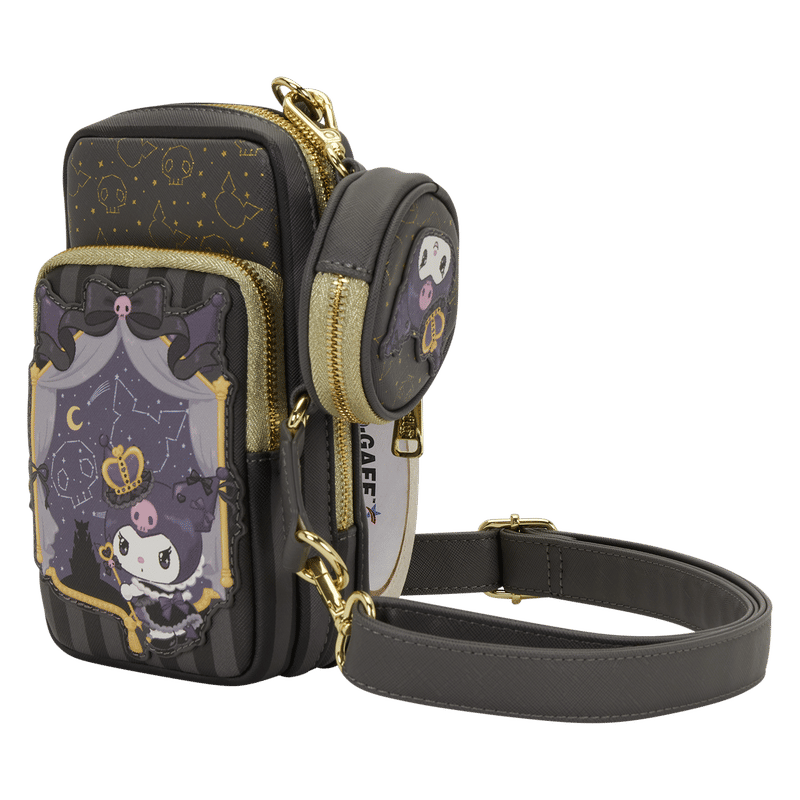 Sanrio Kuromi 20th Anniversary Cell Phone Crossbody Bag with Coin Bag