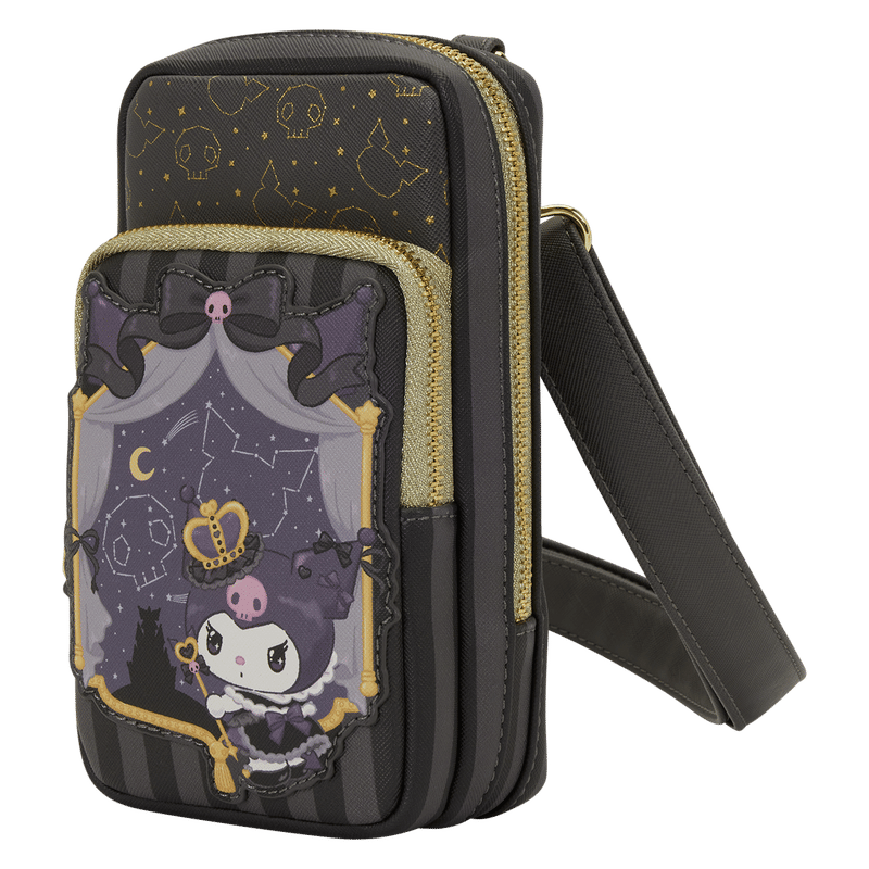 Sanrio Kuromi 20th Anniversary Cell Phone Crossbody Bag with Coin Bag