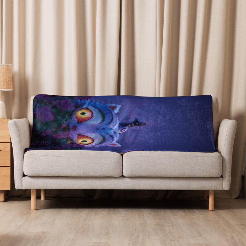 KPop Demon Hunters Derpy Tiger and Sussie Magpie Sherpa Blanket