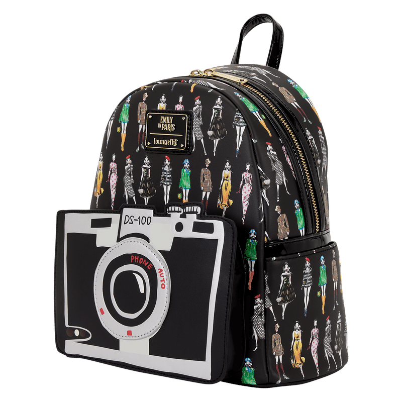 Emily in Paris Limited Edition Camera All-Over Print Mini Backpack