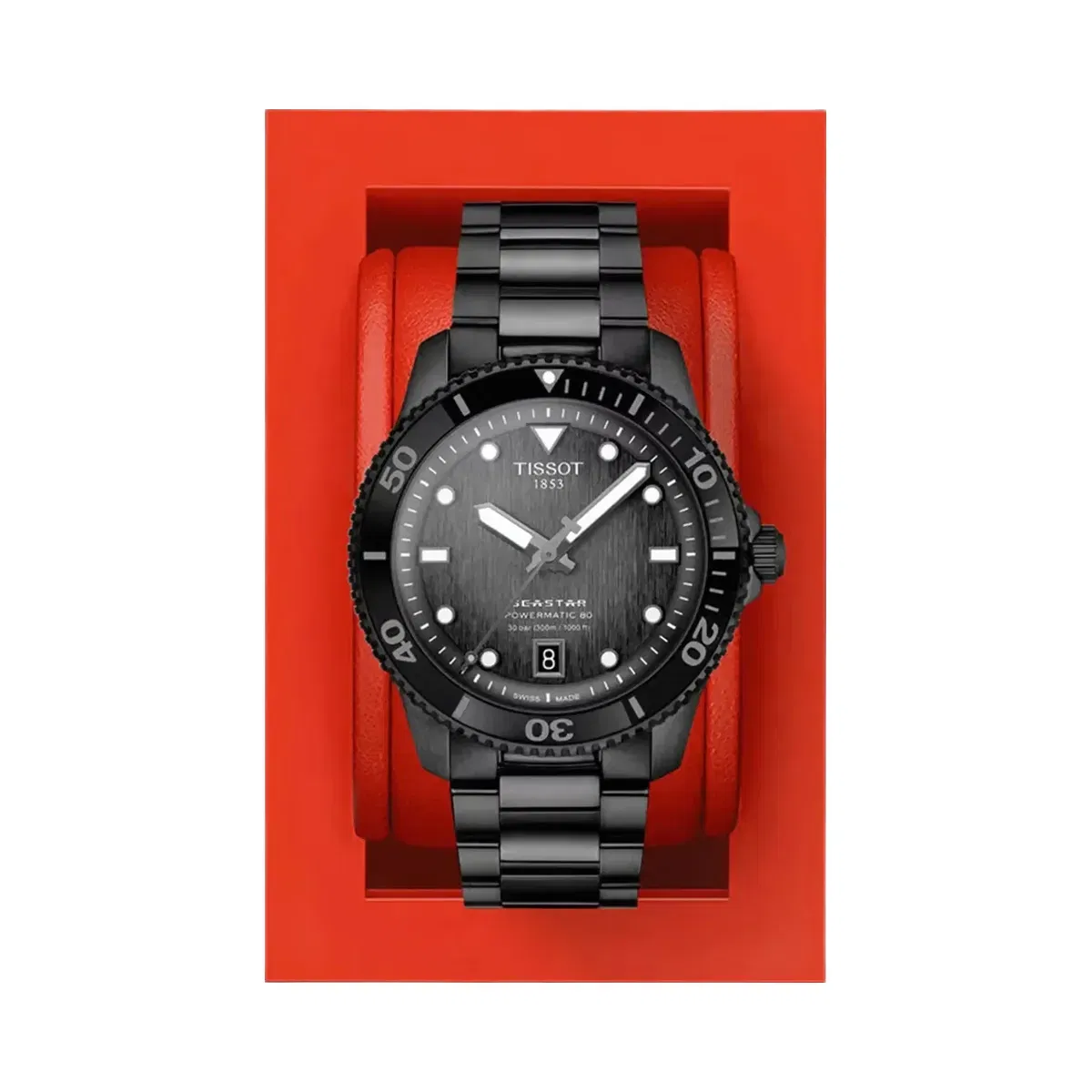 Tissot Seastar 1000 Men Automatic Multicolour Dial Analog Stainless Steel Watch T1208073305100