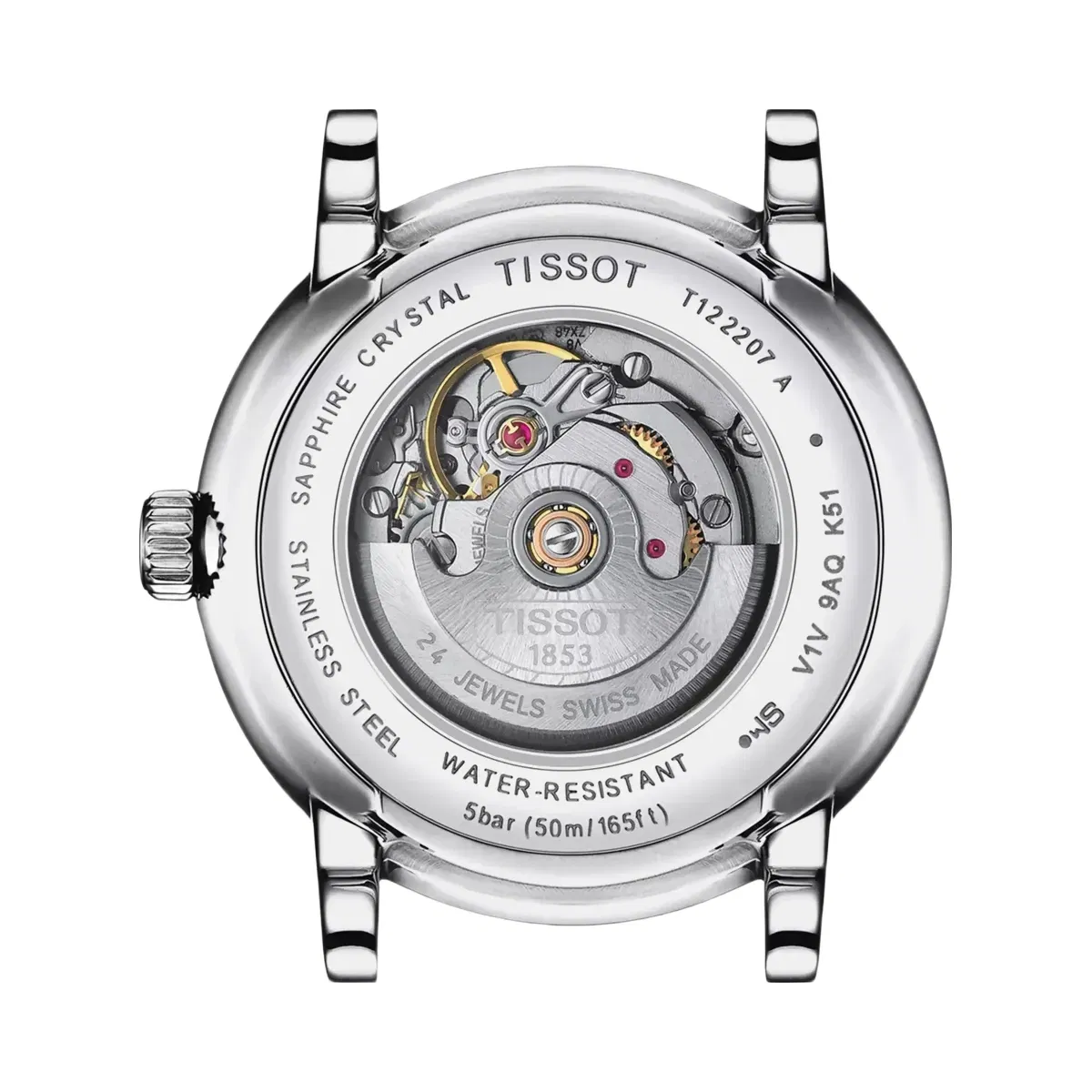 Tissot Carson Women Automatic Silver Dial Analog Stainless Steel Watch T1222071103300