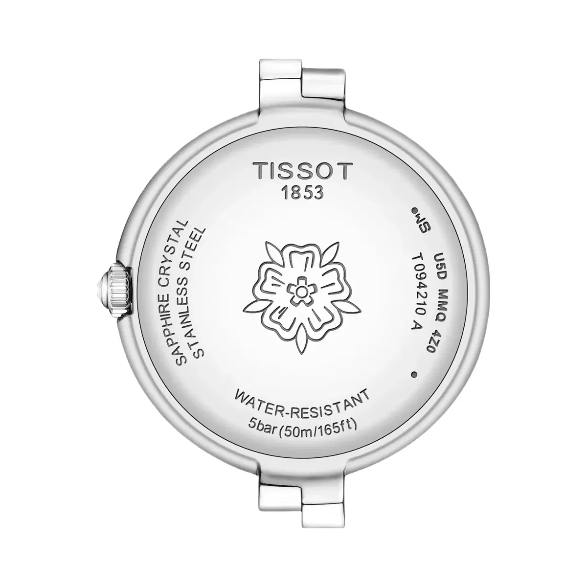 Tissot Flamingo Women Quartz Mother Of Pearl Dial Analog Stainless Steel Watch T0942101111602