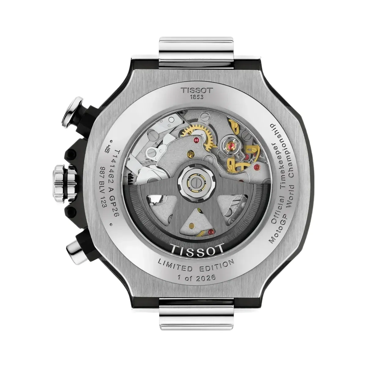 Tissot T-Race MotoGP Limited Edition 2026 Men Automatic Black Dial Chronograph Rubber Watch T1414622705100