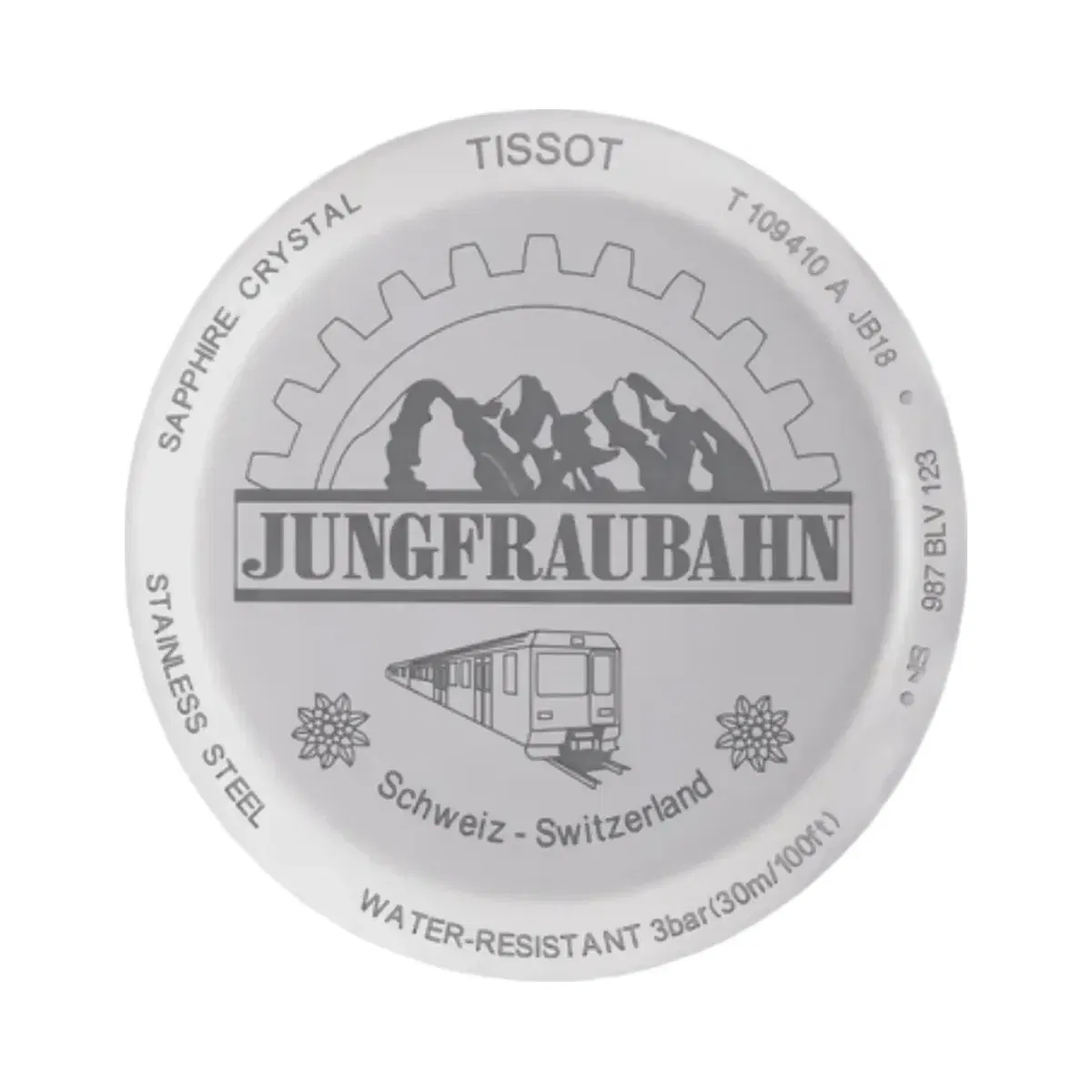 Tissot Jungfraubahn Men Quartz Silver Dial Analog Stainless Steel Watch T1094101103310
