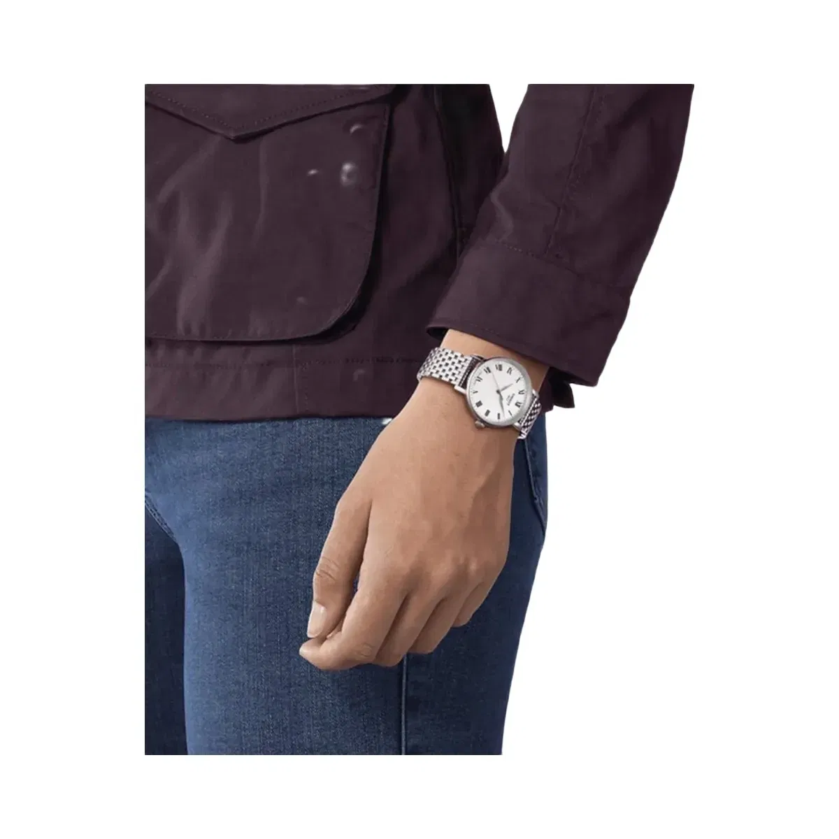 Tissot Jungfraubahn Men Quartz Silver Dial Analog Stainless Steel Watch T1094101103310