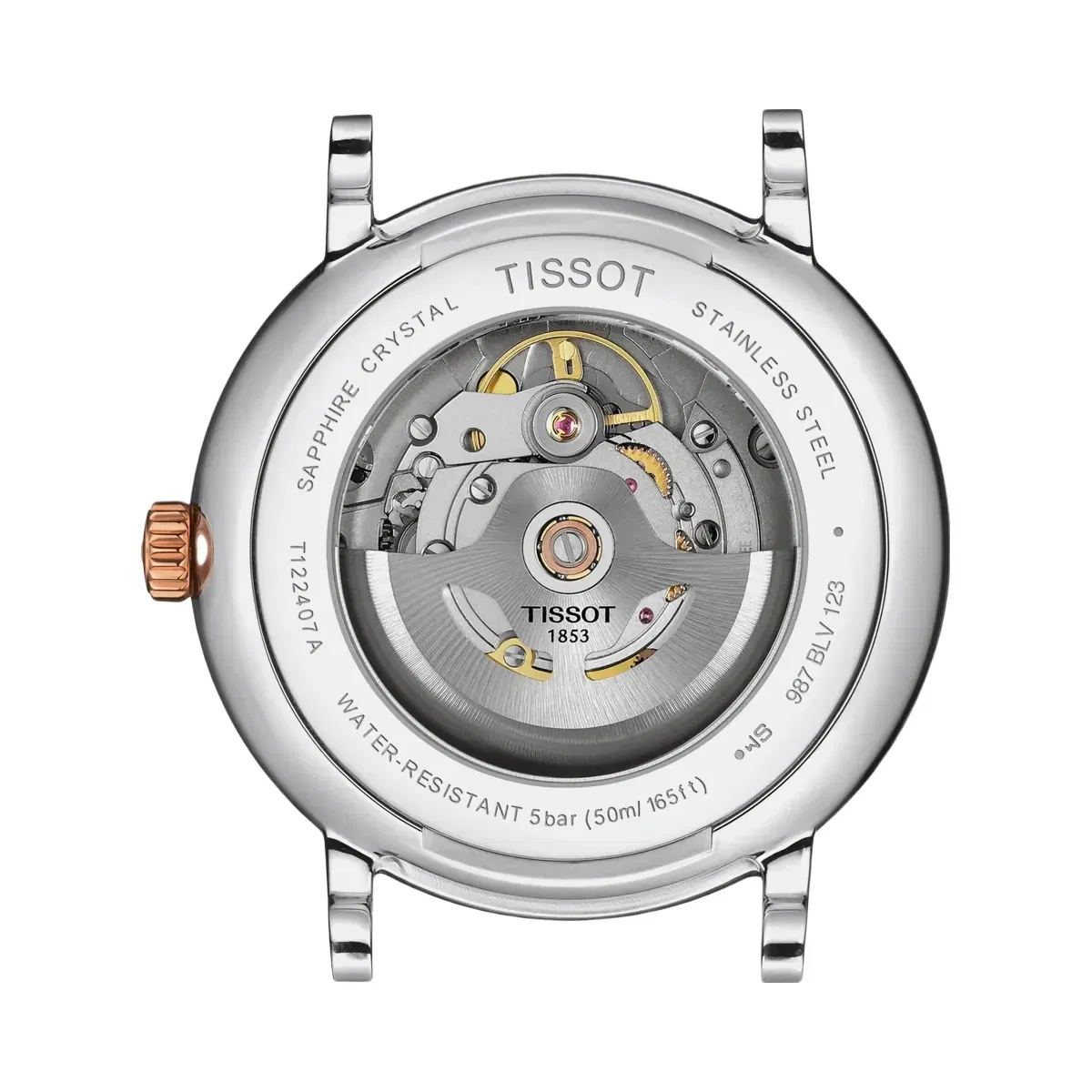 Tissot Carson Men Automatic Silver Dial Analog Stainless Steel Watch T1224072203101