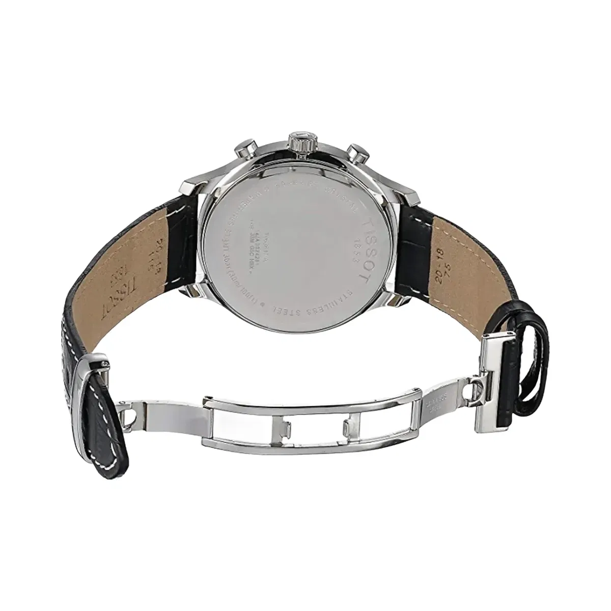 Tissot Tradition Men Quartz Black Dial Chronograph Leather Watch T0636171605700