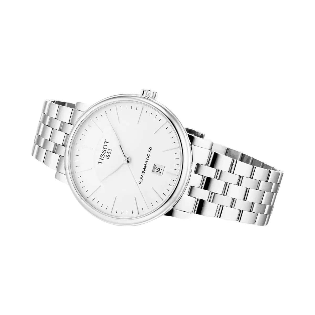 Tissot Carson Men Automatic Silver Dial Analog Stainless Steel Watch T1224071103100