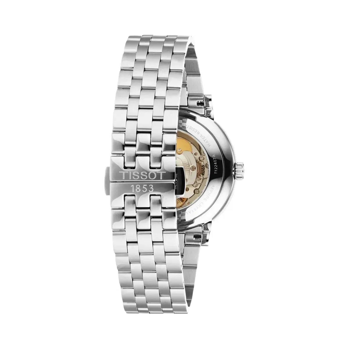 Tissot Carson Men Automatic Silver Dial Analog Stainless Steel Watch T1224071103100