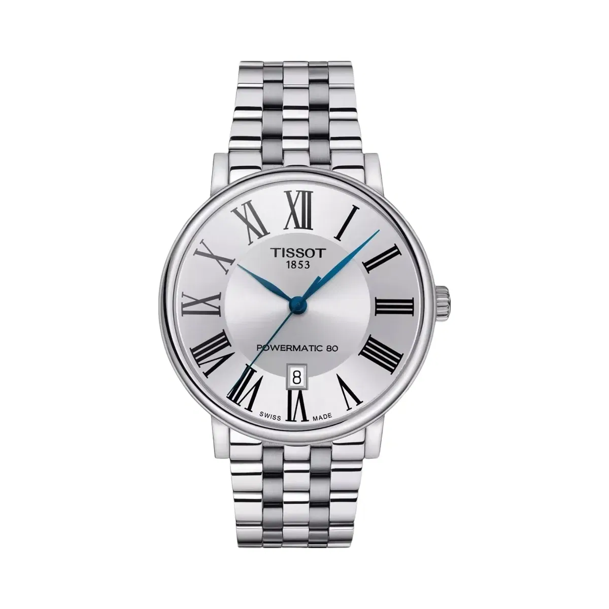 Tissot Carson Premium Men Automatic Silver Dial Analog Stainless Steel Watch T1224071103300