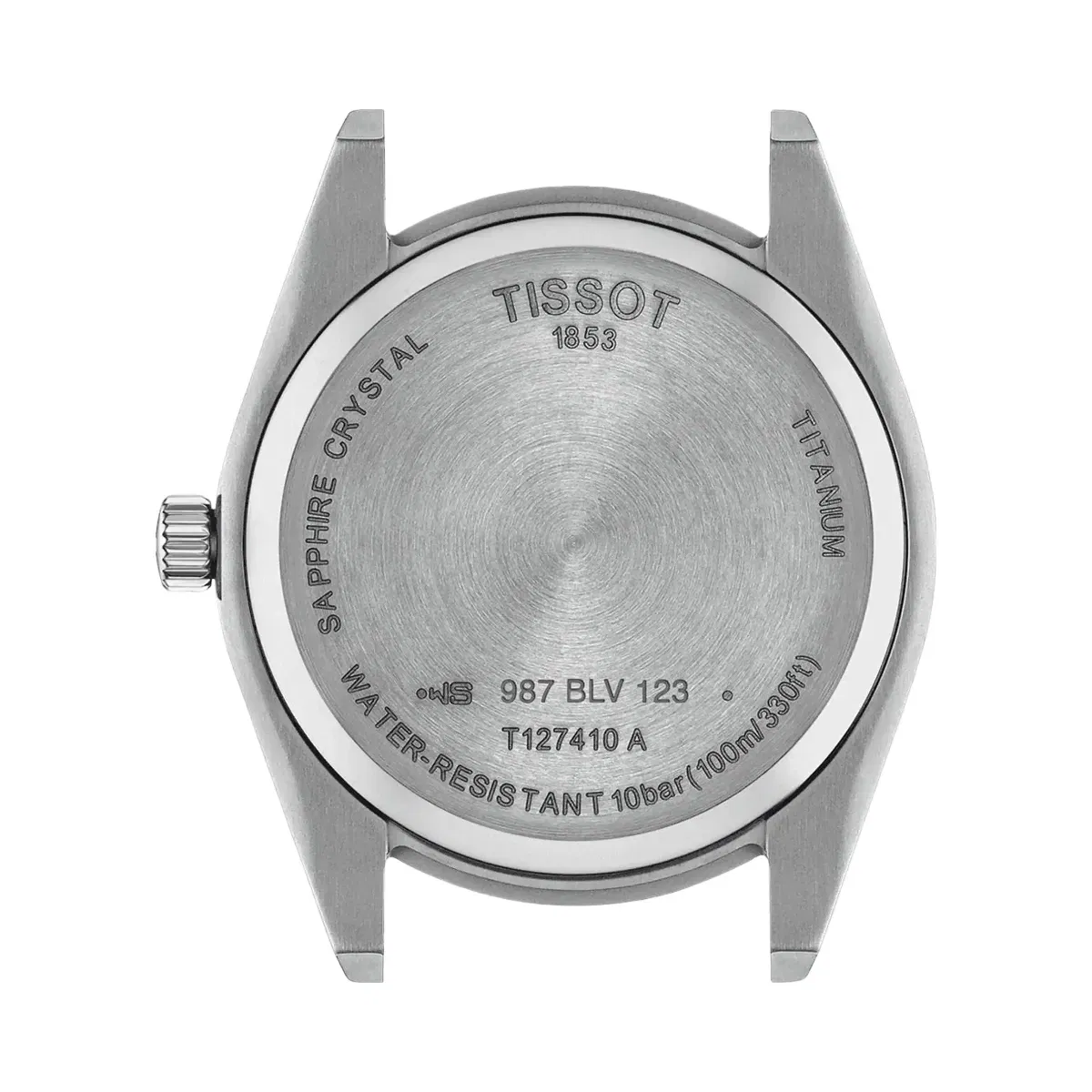 Tissot Gentleman Men Quartz Grey Dial Analog Titanium Watch T1274104408100