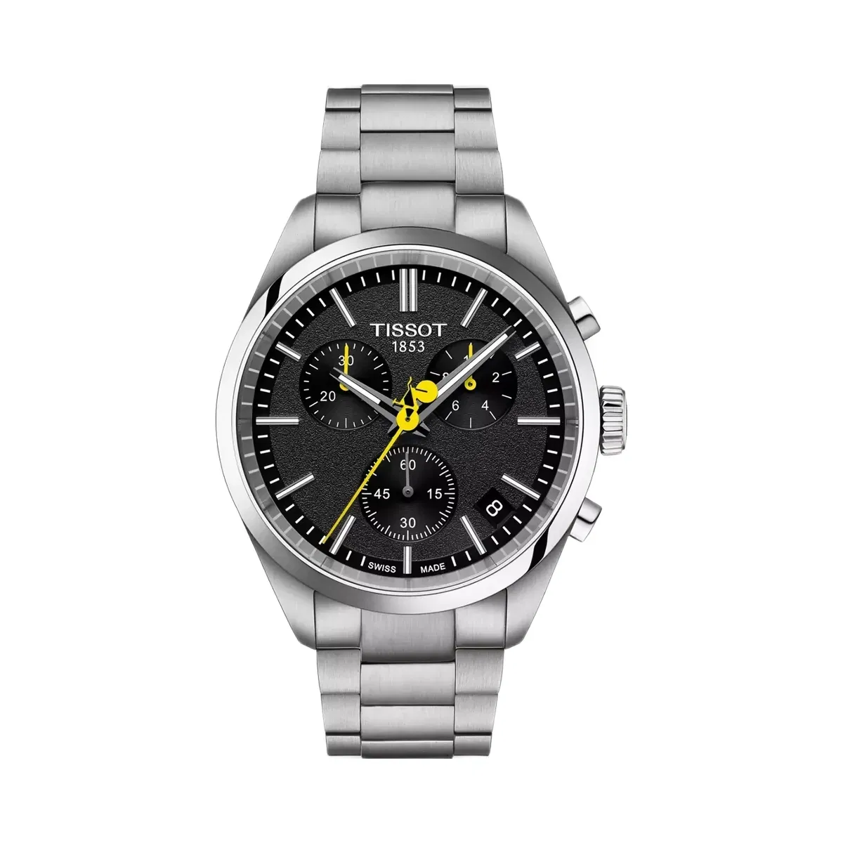 Tissot PR 100 Tour de France Special Collections Men Quartz Black Dial Chronograph Stainless Steel Watch T1504171105100