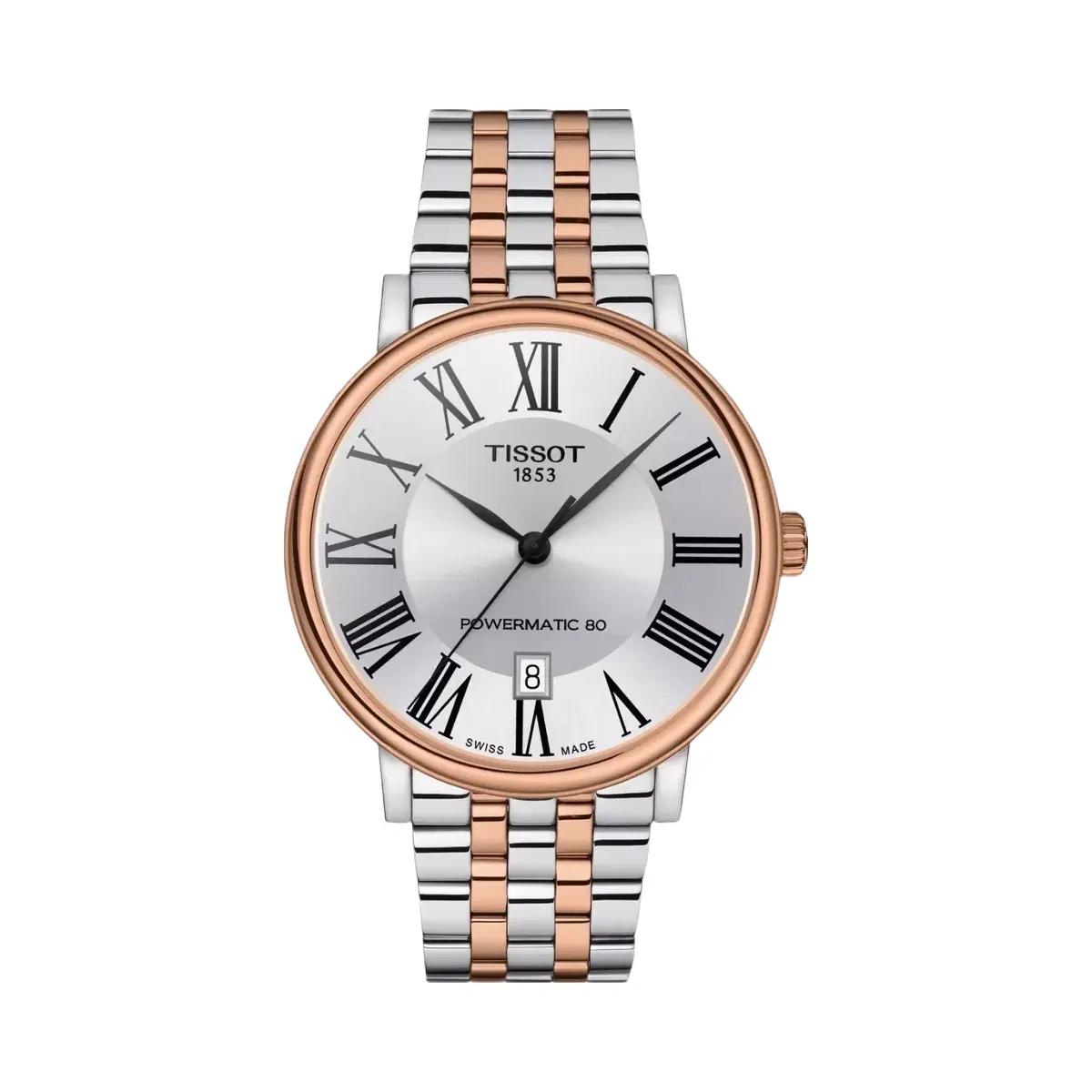 Tissot Carson Premium Men Automatic Silver Dial Analog Stainless Steel Watch T1224072203300