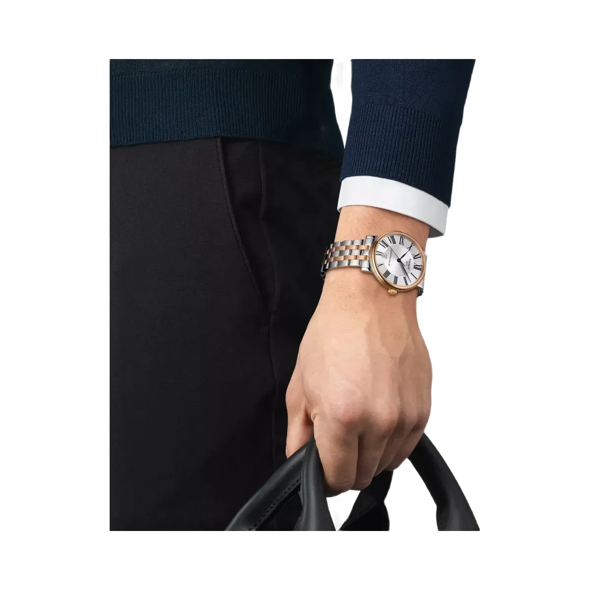 Tissot Carson Premium Men Automatic Silver Dial Analog Stainless Steel Watch T1224072203300