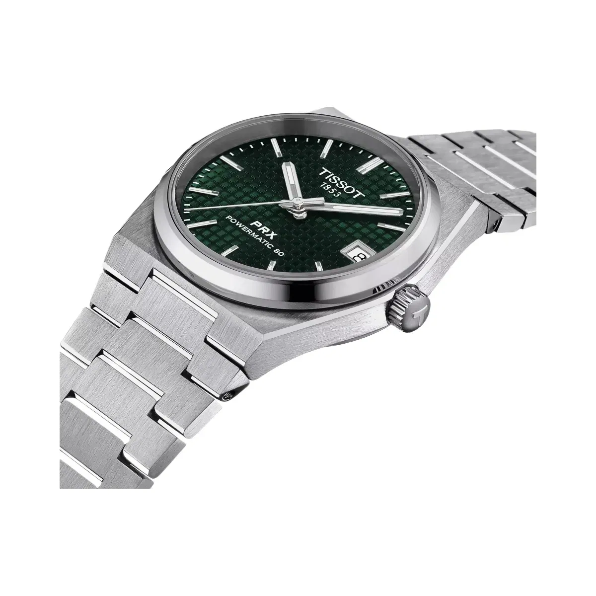Tissot PRX Women Automatic Green Dial Analog Stainless Steel Watch T1372071109100