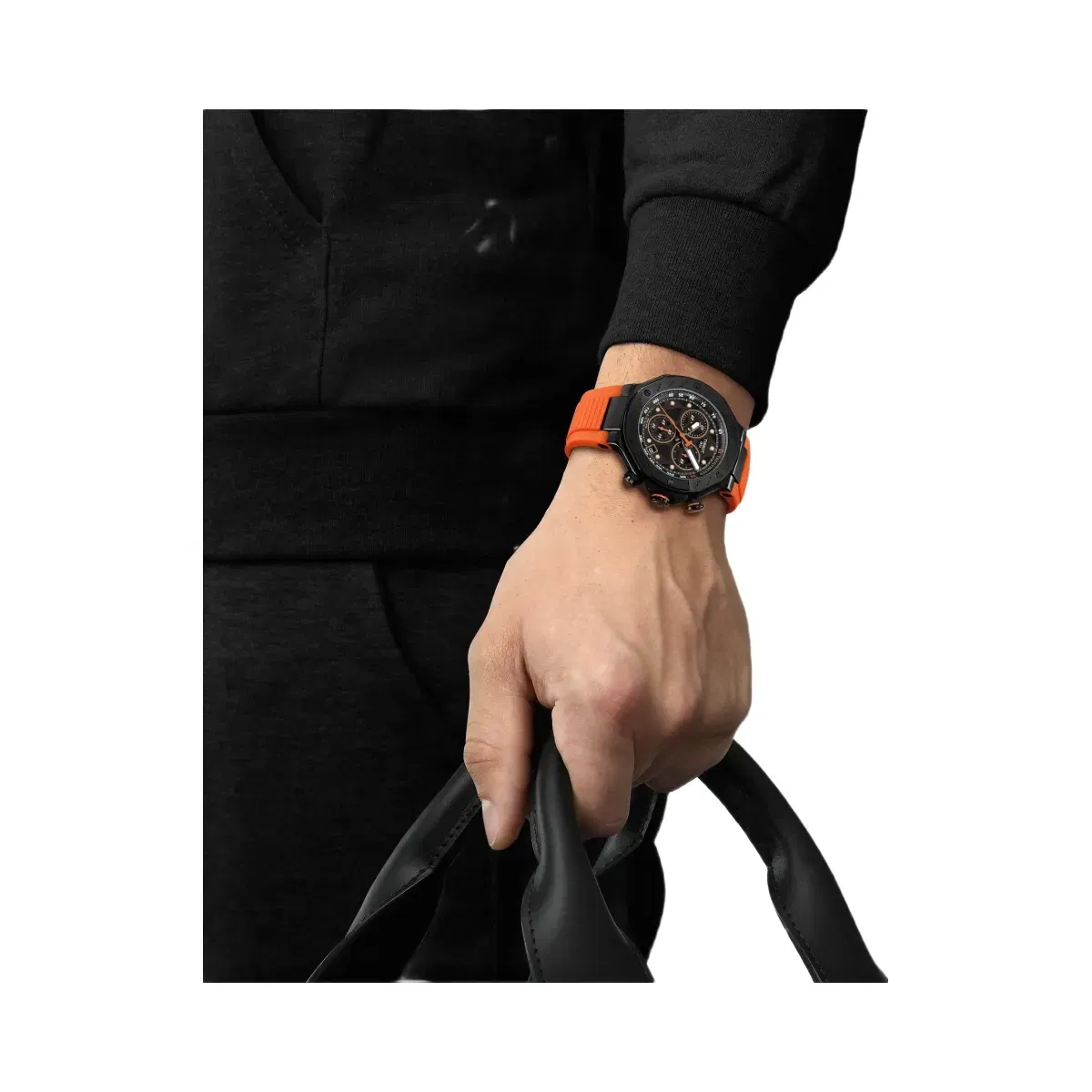 Tissot T-Race Men Quartz Black Dial Chronograph Silicone Watch T1414173705102