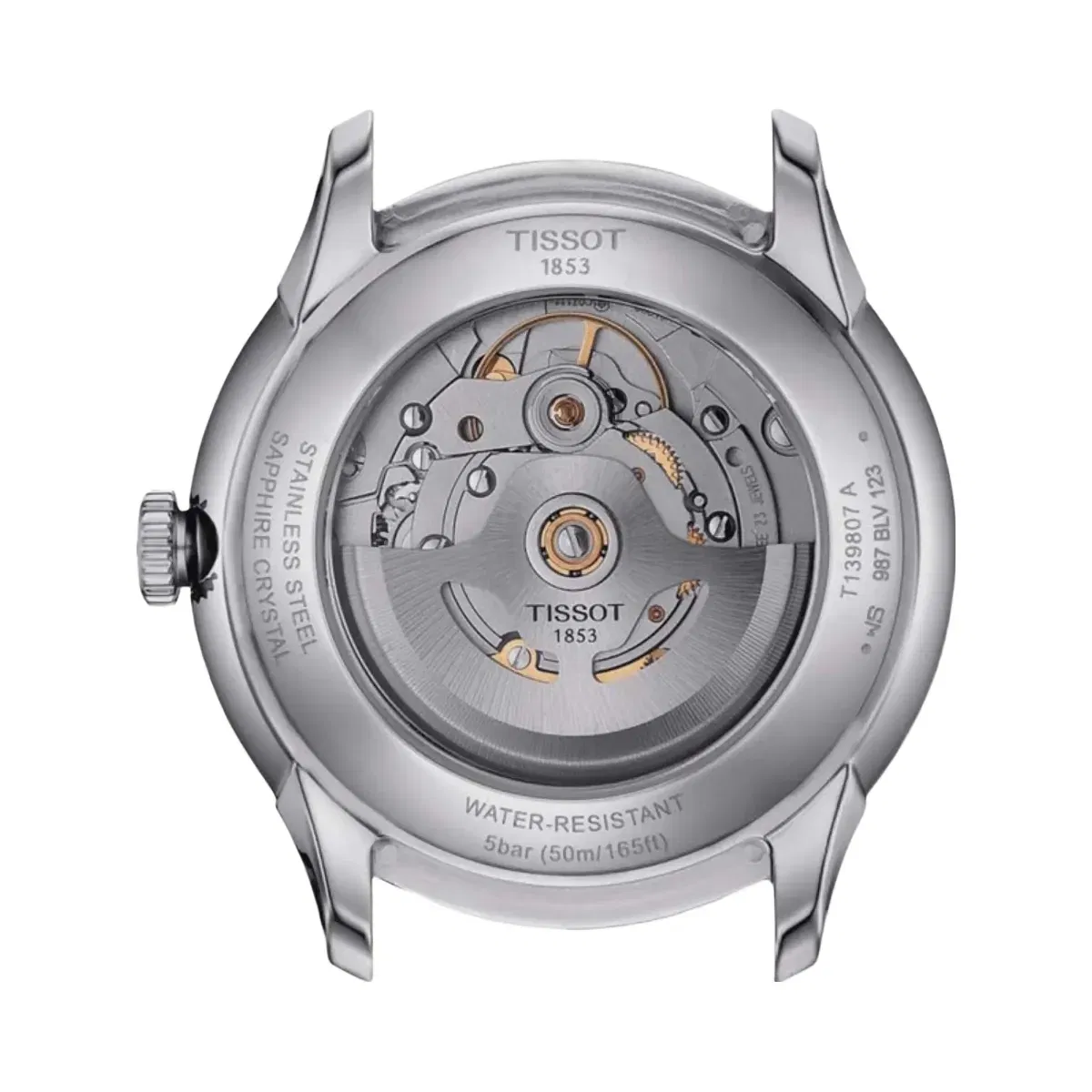 Tissot Chemin Des Tourelles Unisex Automatic Grey Dial Analog Stainless Steel Watch T1398071103100