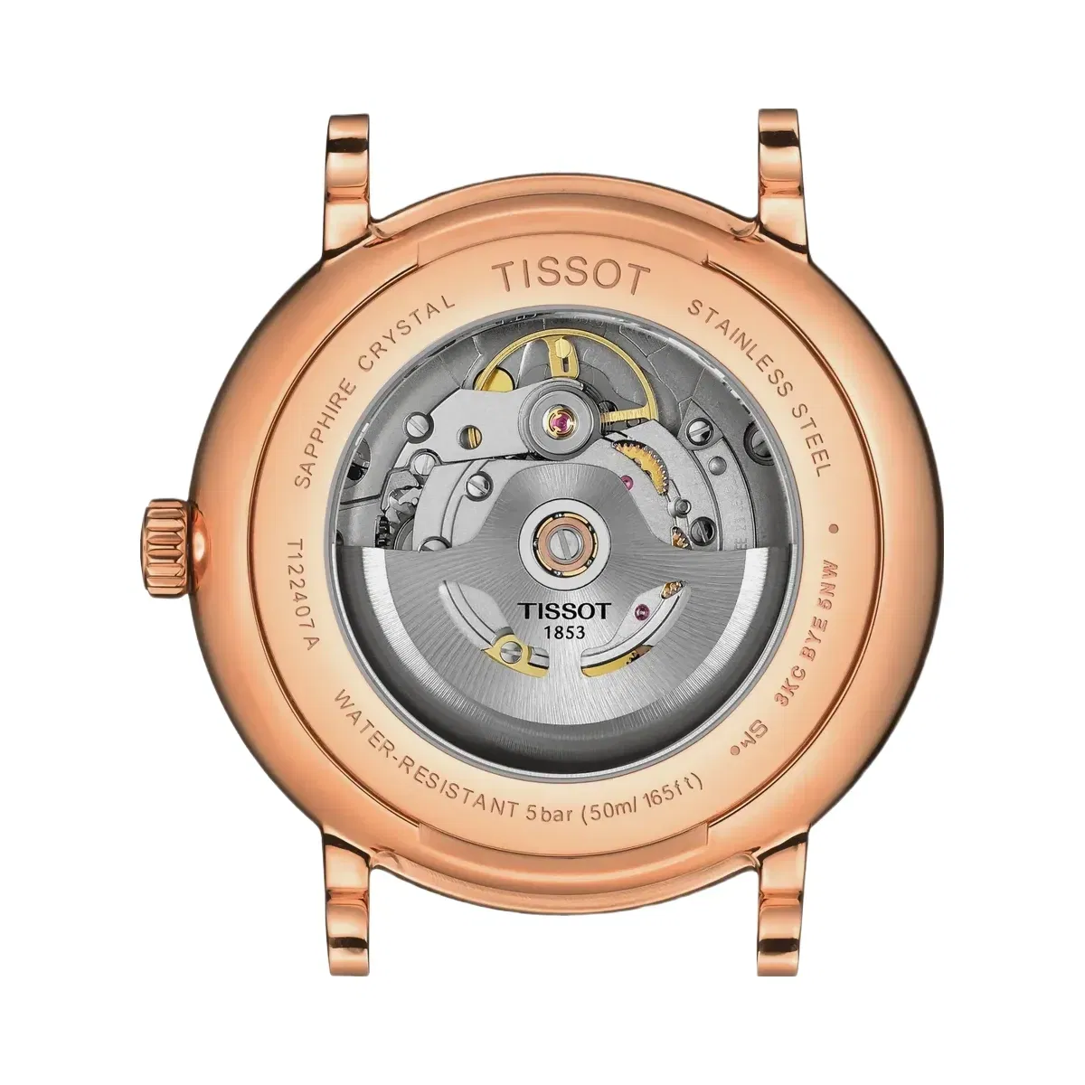 Tissot Carson Men Automatic Silver Dial Analog Leather Watch T1224073603300