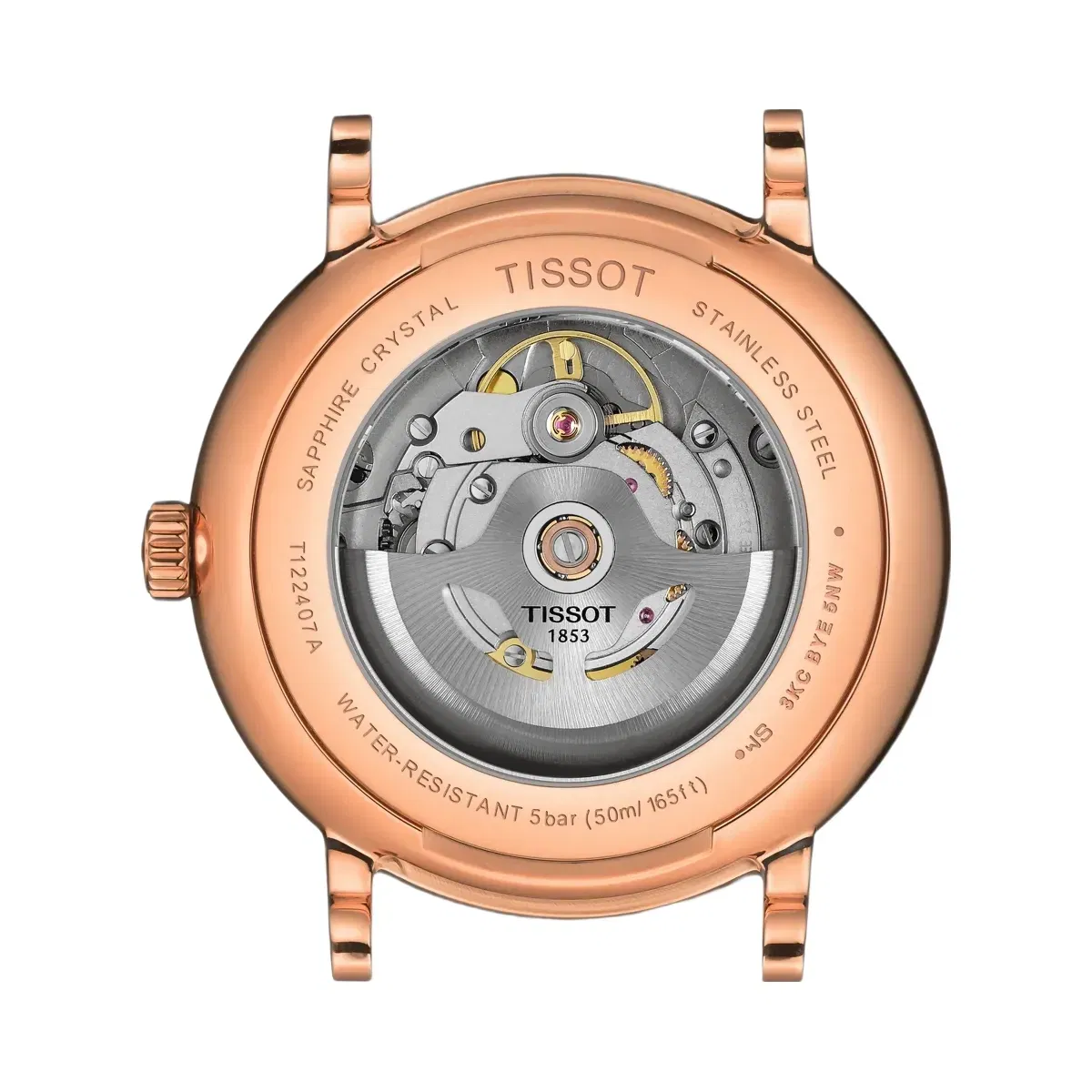 Tissot Carson Men Automatic Silver Dial Analog Leather Watch T1224073603100