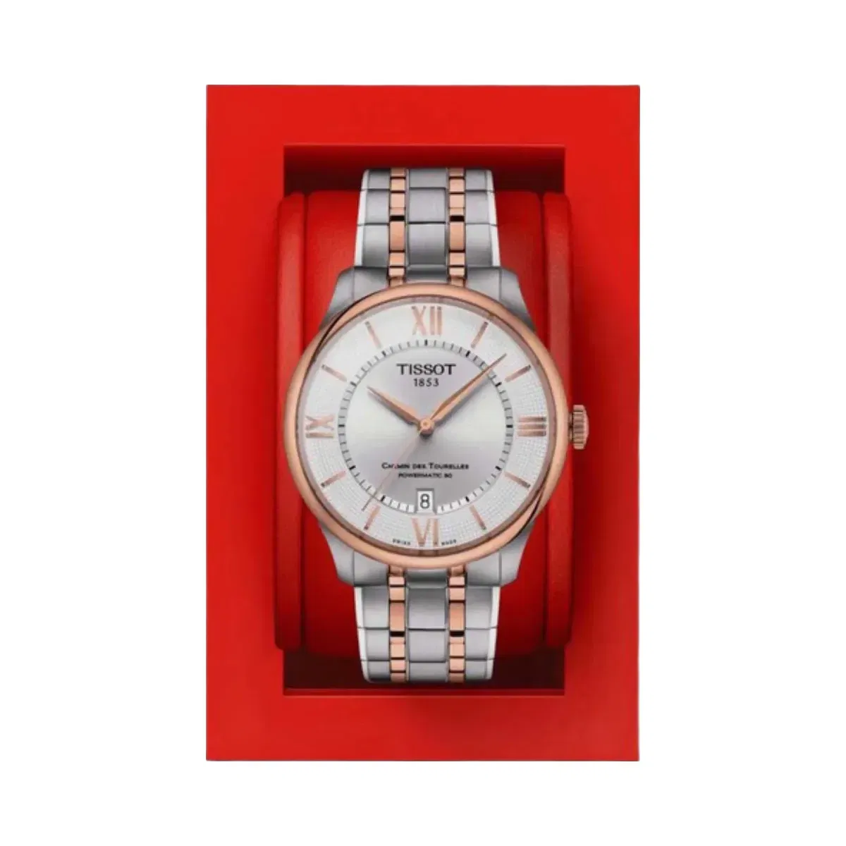 Tissot Chemin Des Tourelles Men Automatic Silver Dial Analog Stainless steel Watch T1398072203800