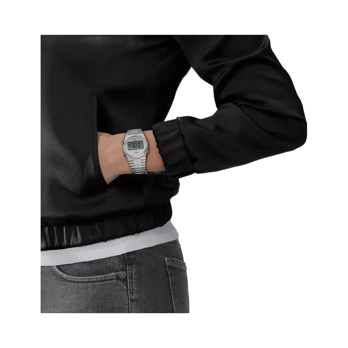 Tissot PRX Unisex Quartz Silver Dial Digital Stainless Steel Watch T1372631103000
