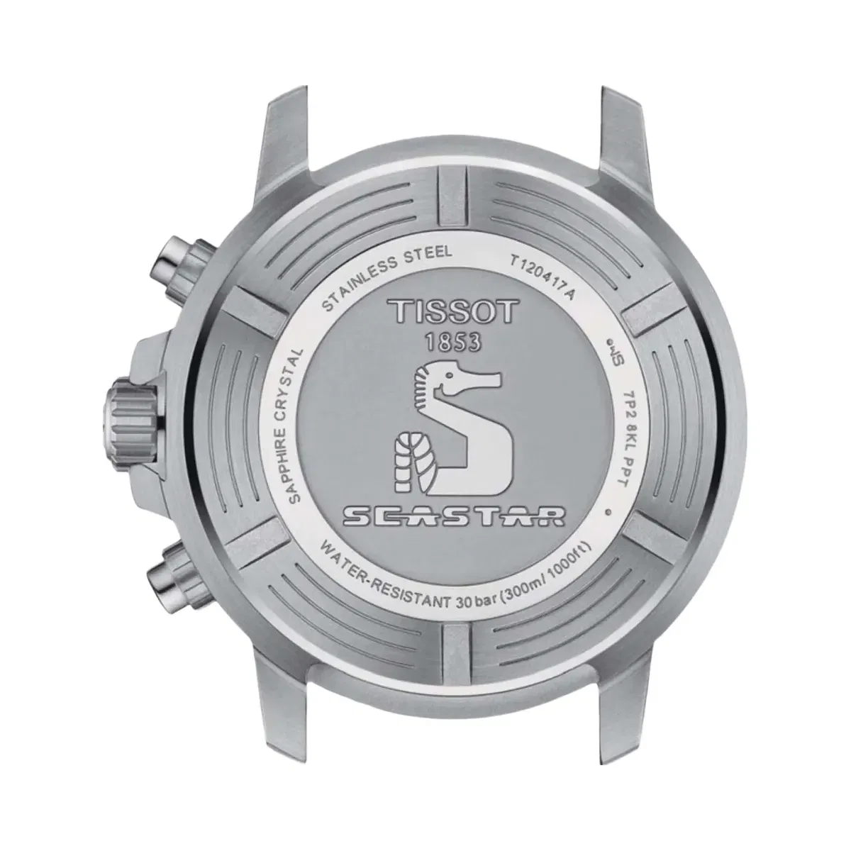 Tissot Seastar 1000 Men Quartz Black Dial Chronograph Silicone Watch T1204171705103