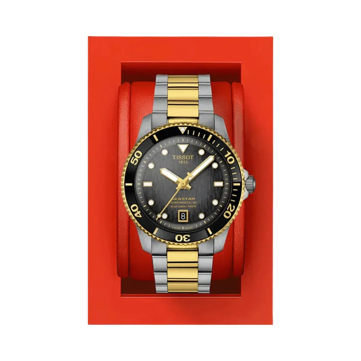 Tissot Seastar 1000 Men Automatic Grey Dial Analog Stainless Steel Watch T1208072205100