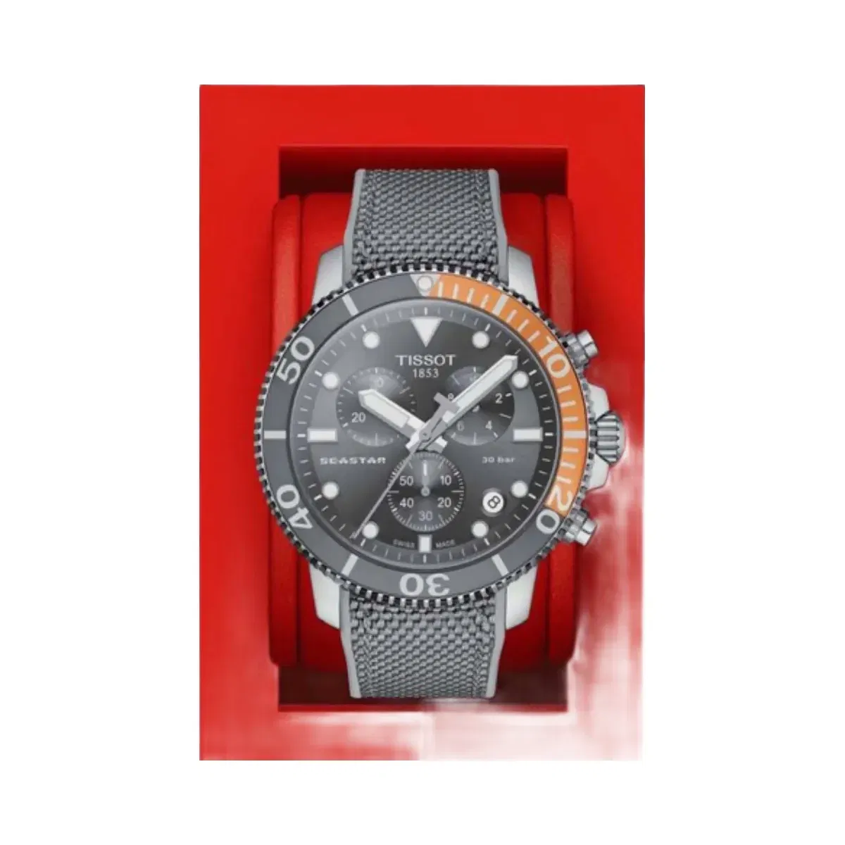 Tissot Seastar 1000 Men Quartz Black Dial Chronograph Silicone Watch T1204171708101