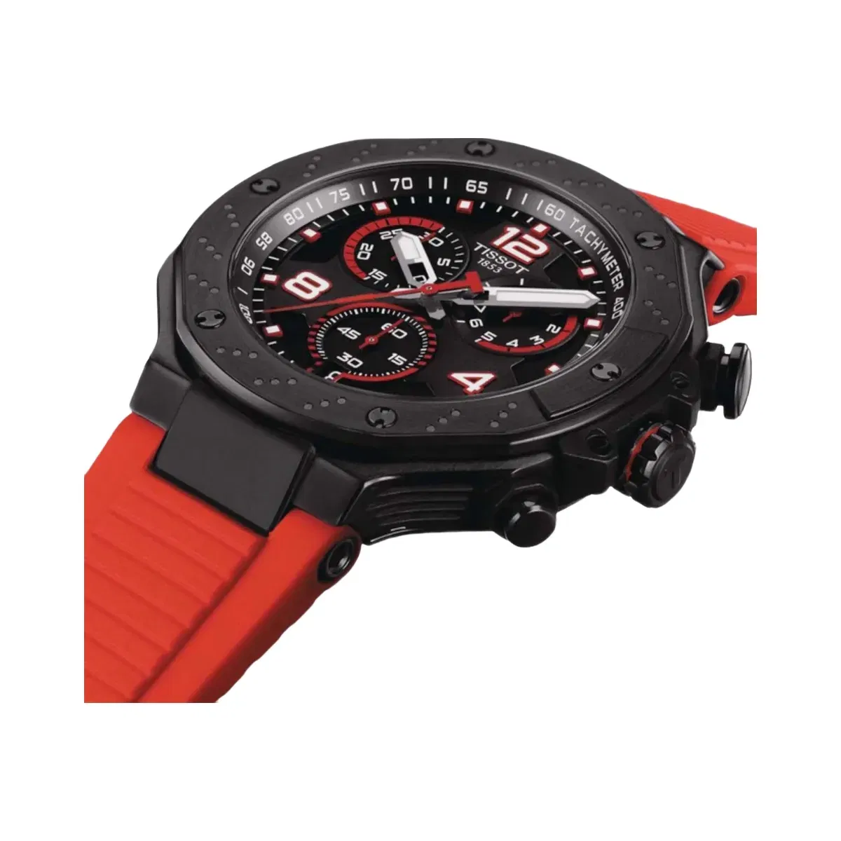 Tissot T-Race Men Quartz Black Dial Chronograph Silicone Watch T1414173705701