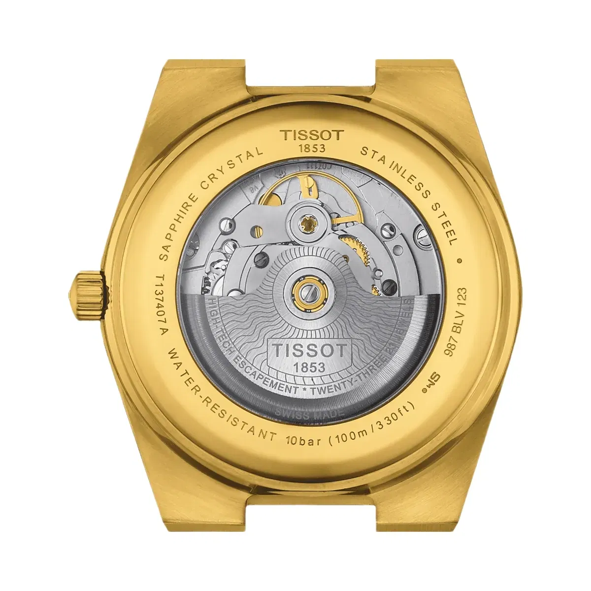 Tissot PRX Men Automatic Champagne Dial Analog Stainless Steel Watch T1374073302100