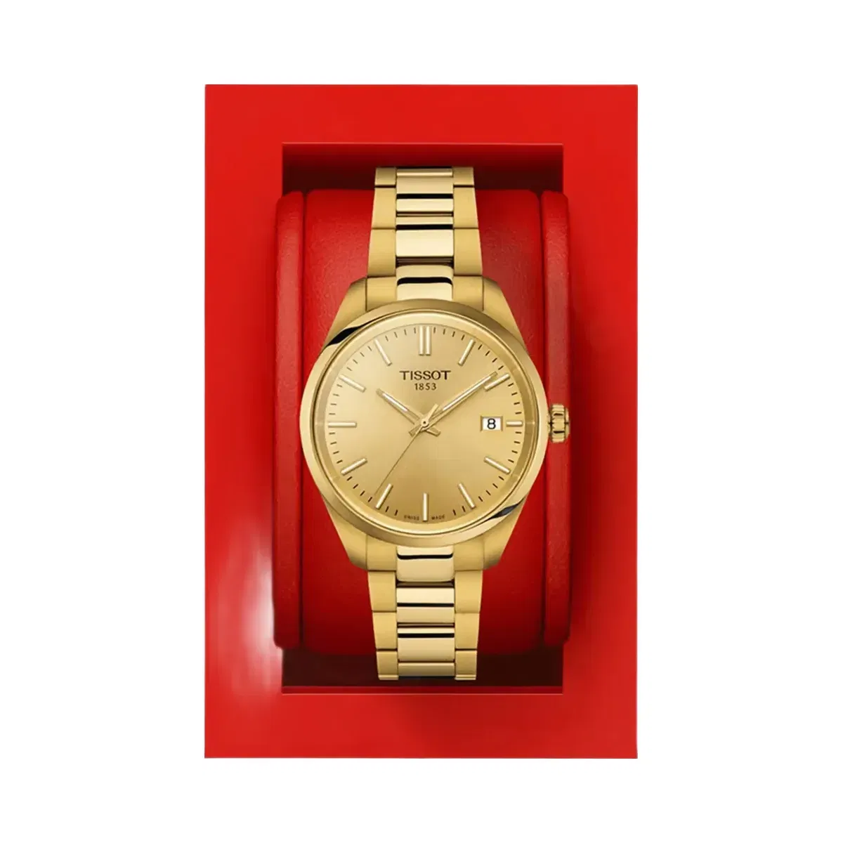 Tissot PR 100 Women Quartz Champagne Dial Analog Stainless Steel Watch T1502103302100