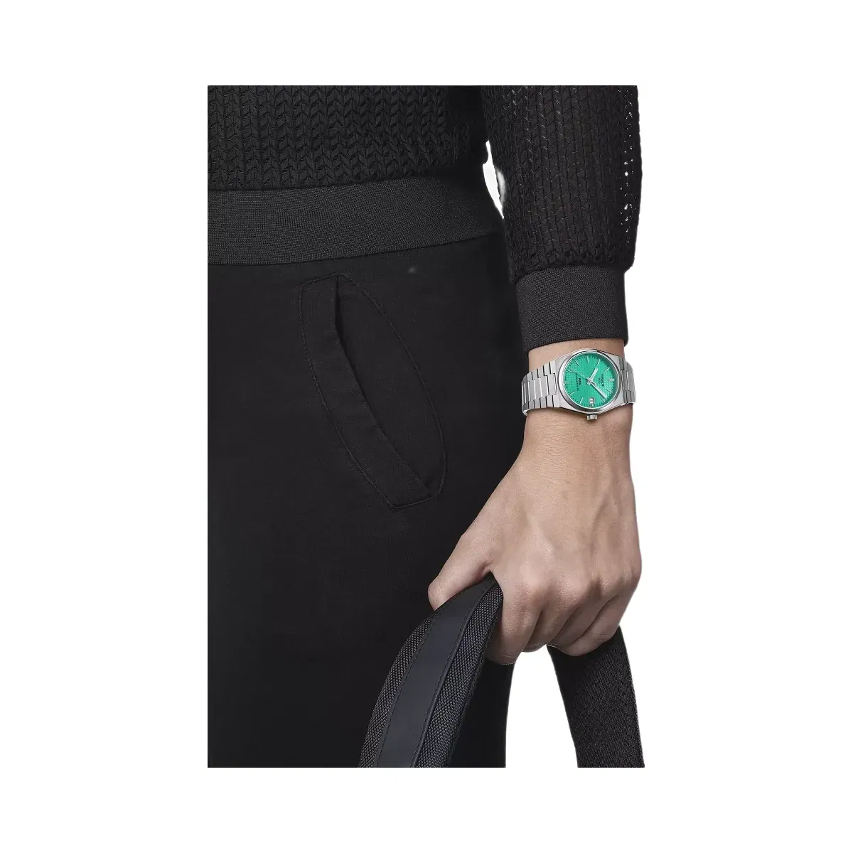 Tissot PRX Unisex Automatic Green Dial Analog Stainless Steel Watch T1372071109101