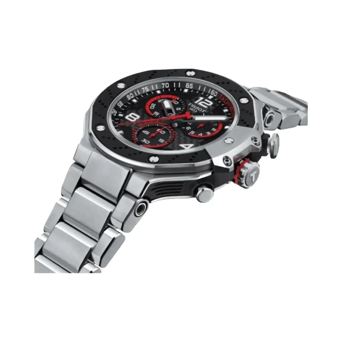 Tissot T-Race Men Quartz Black Dial Chronograph Stainless Steel Watch T1414171105700