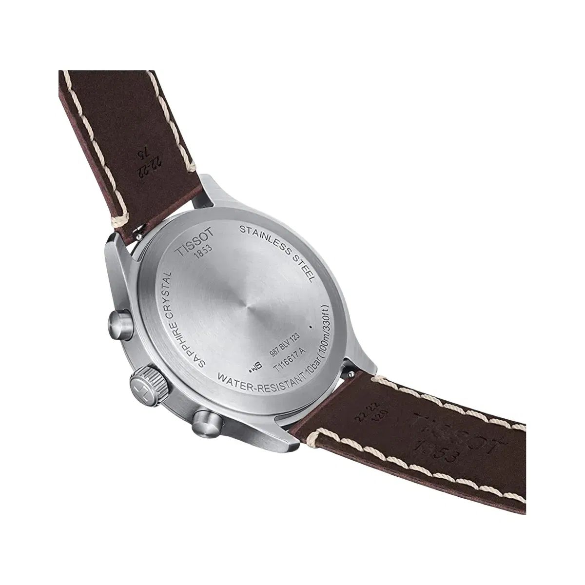 Tissot XL Men Quartz Blue Dial Chronograph Leather Watch T1166171604200