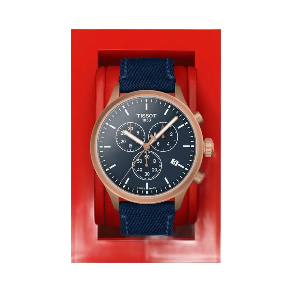Tissot XL Men Quartz Blue Dial Analog Nylon Watch T1166173704100