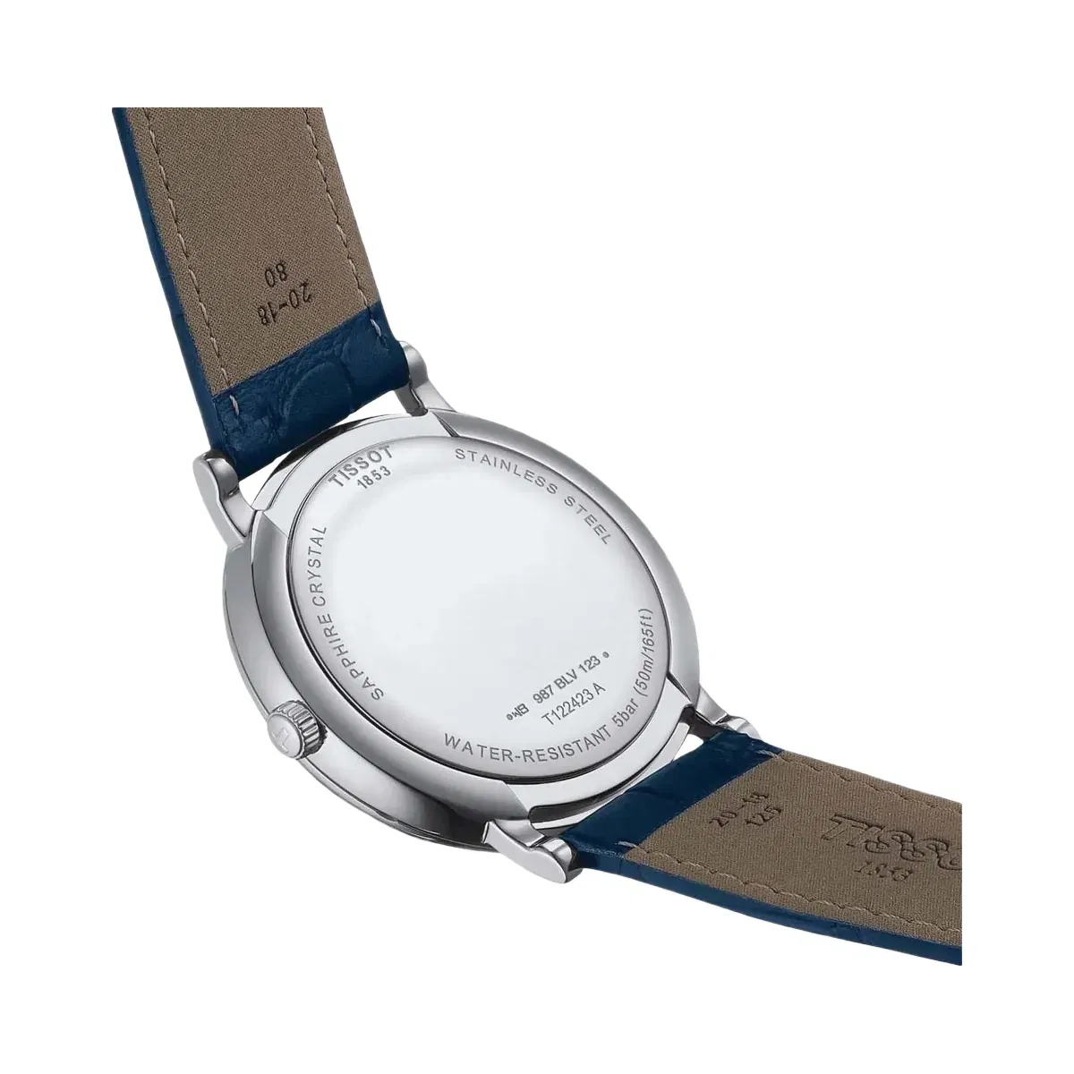 Tissot Carson Men Quartz Blue Dial Analog Leather Watch T1224231604300