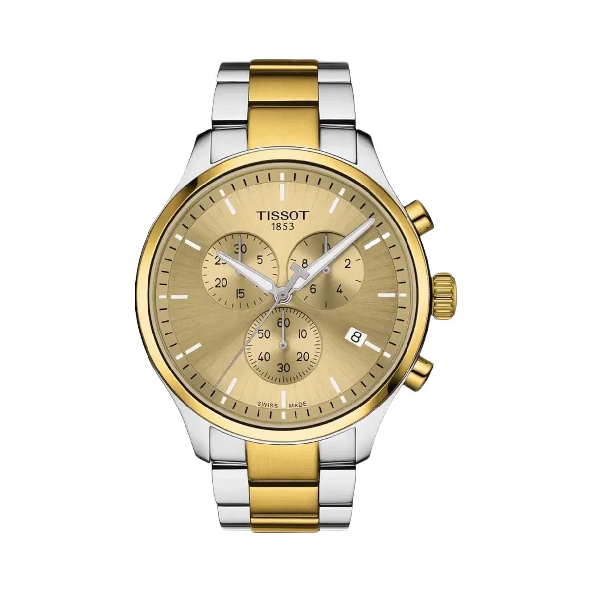 Tissot XL Men Quartz Champagne Dial Chronograph Stainless Steel Watch T1166172202100