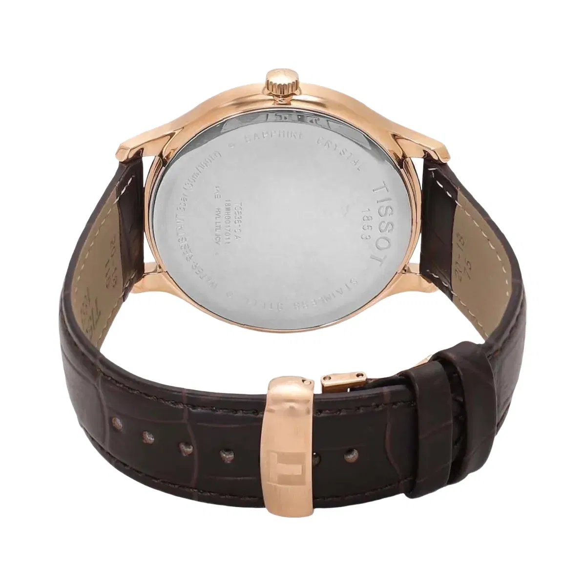 Tissot Tradition Men Quartz Silver Dial Analog Leather Watch T0636103603800