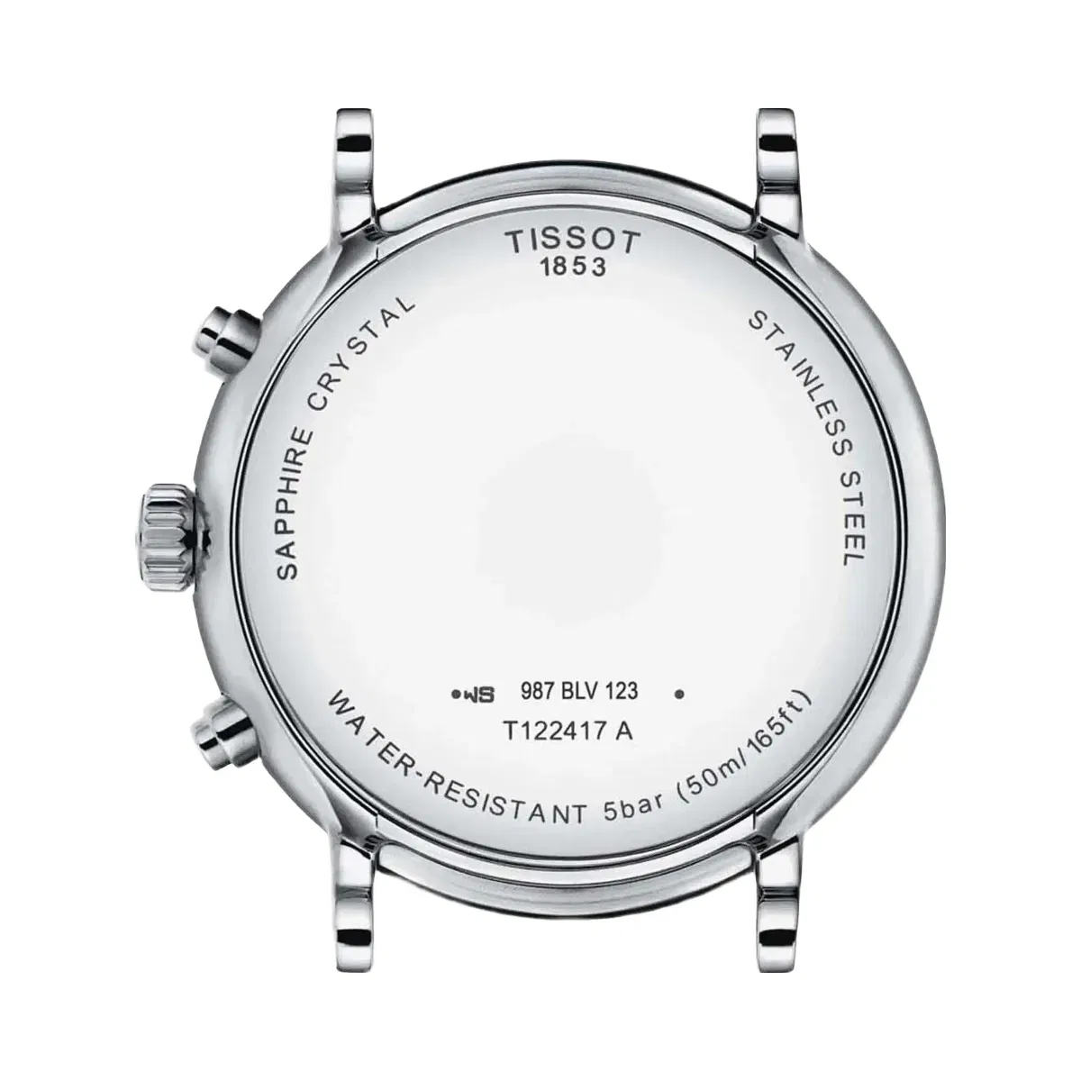 Tissot Carson Men Quartz Silver Dial Chronograph Leather Watch T1224171603300