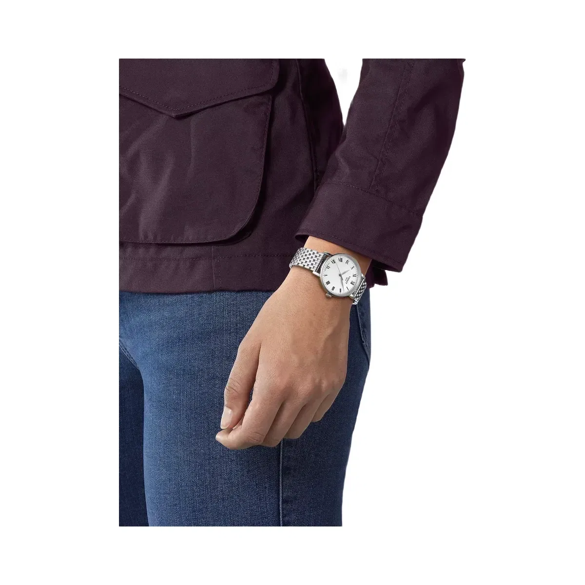 Tissot Everytime Women Quartz Silver Dial Analog Stainless Steel Watch T1432101103300