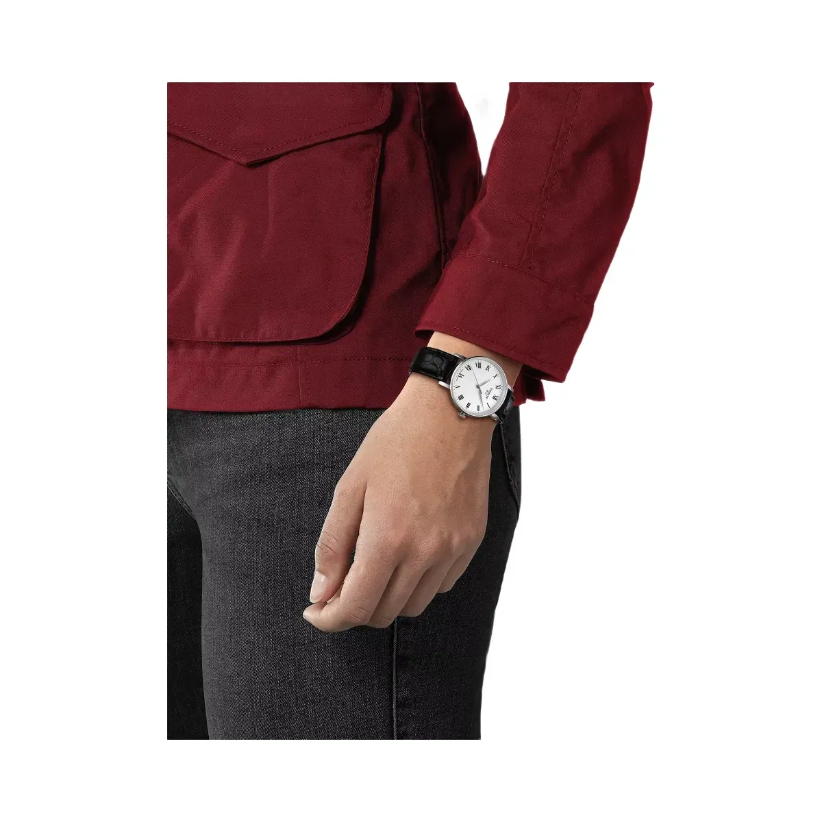 Tissot Everytime Women Quartz Silver Dial Analog Leather Watch T1432101603300