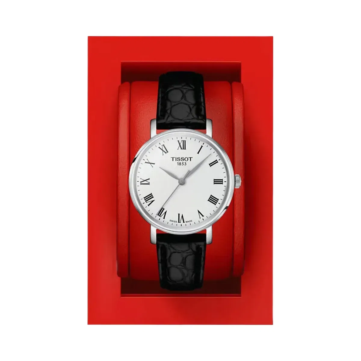 Tissot Everytime Women Quartz Silver Dial Analog Leather Watch T1432101603300