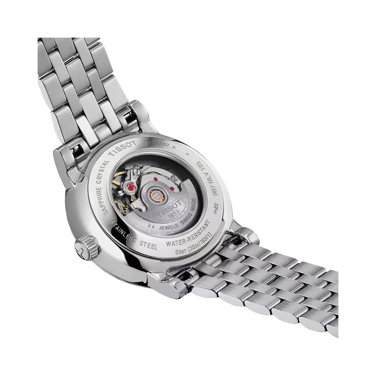 Tissot Carson Women Automatic Silver Dial Analog Stainless Steel Watch T1222071103600