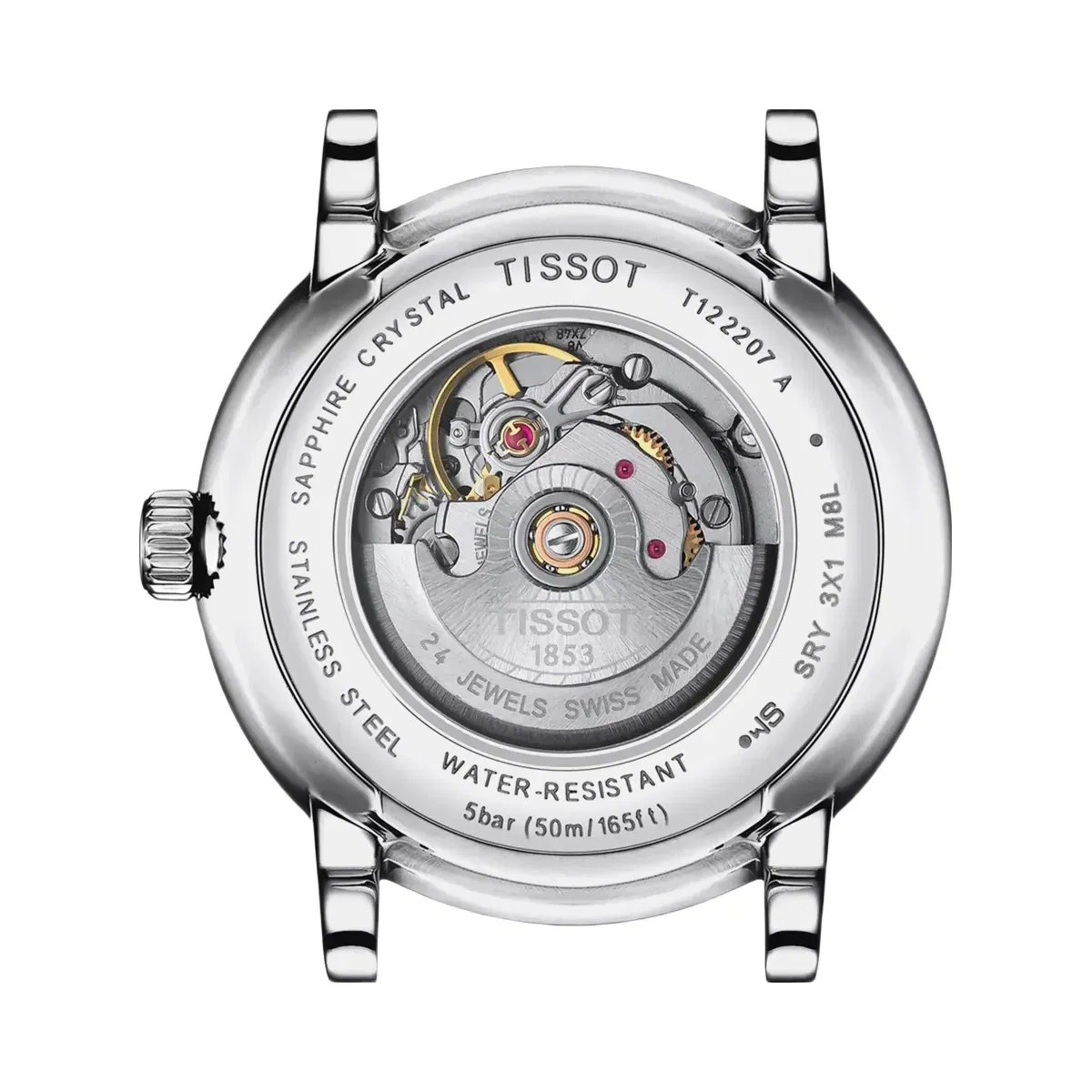 Tissot Carson Premium Women Automatic Silver Dial Analog Leather Watch T1222071603300