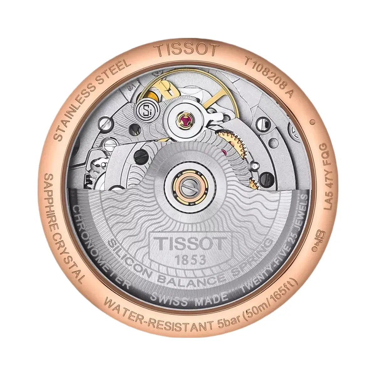 Tissot Ballade Powermatic Women Automatic Mother Of Pearl Dial Analog Stainless Steel Watch T1082083311700