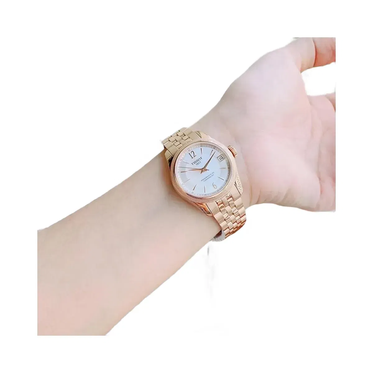 Tissot Ballade Powermatic Women Automatic Mother Of Pearl Dial Analog Stainless Steel Watch T1082083311700