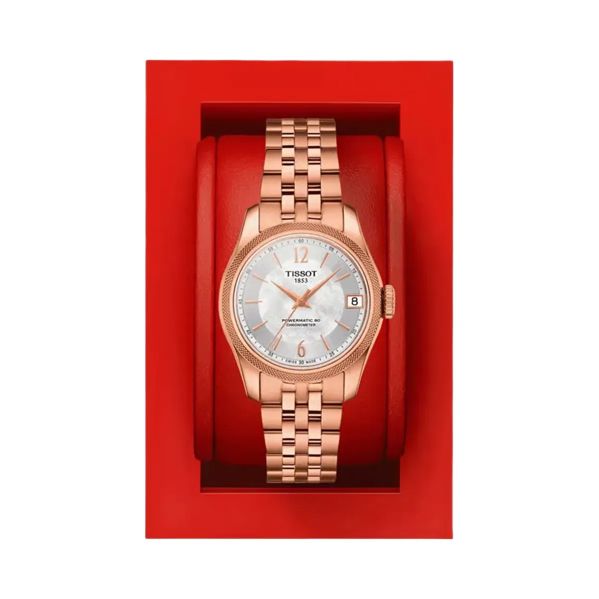 Tissot Ballade Powermatic Women Automatic Mother Of Pearl Dial Analog Stainless Steel Watch T1082083311700