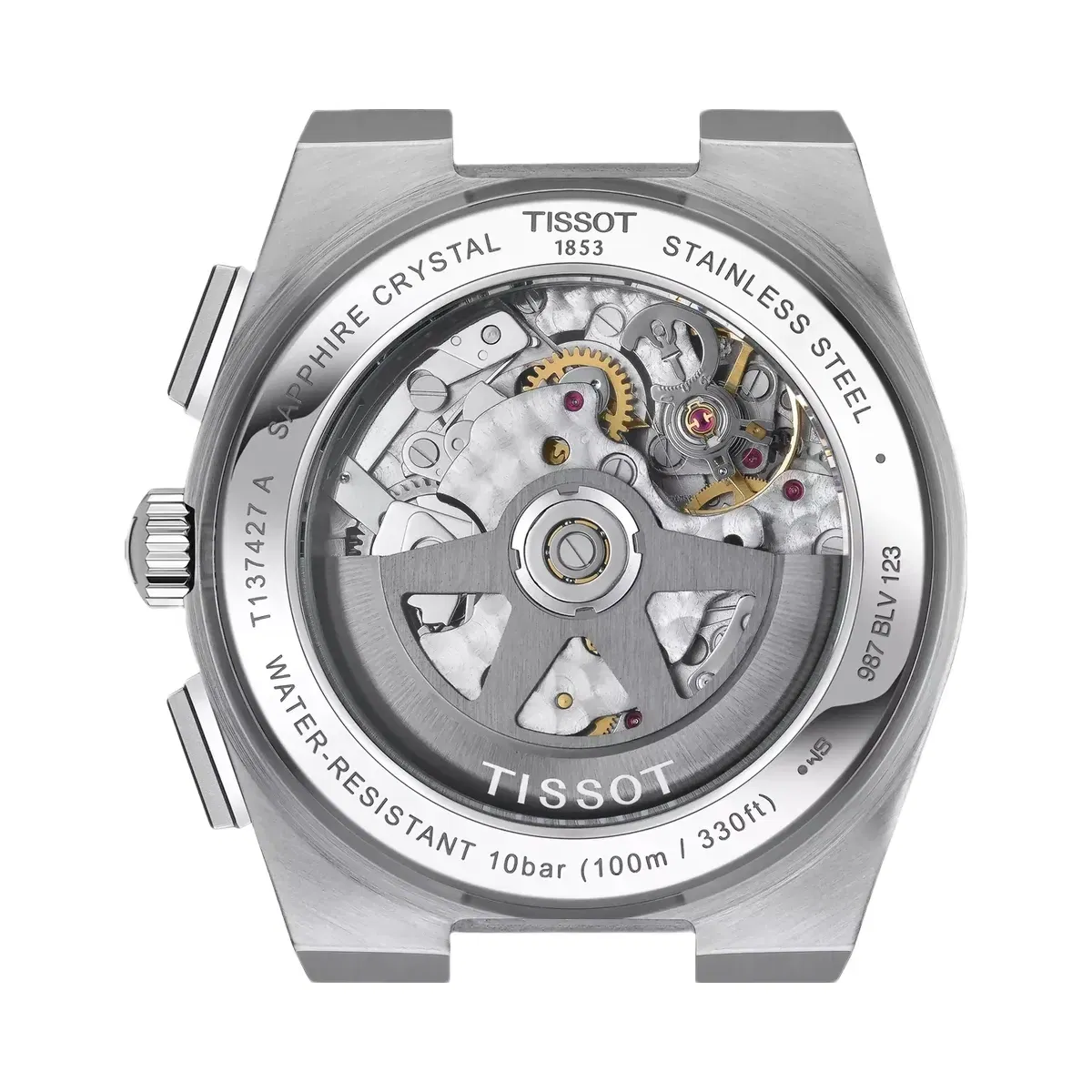 Tissot PRX Men Automatic Green Dial Chronograph Stainless Steel Watch T1374271109100