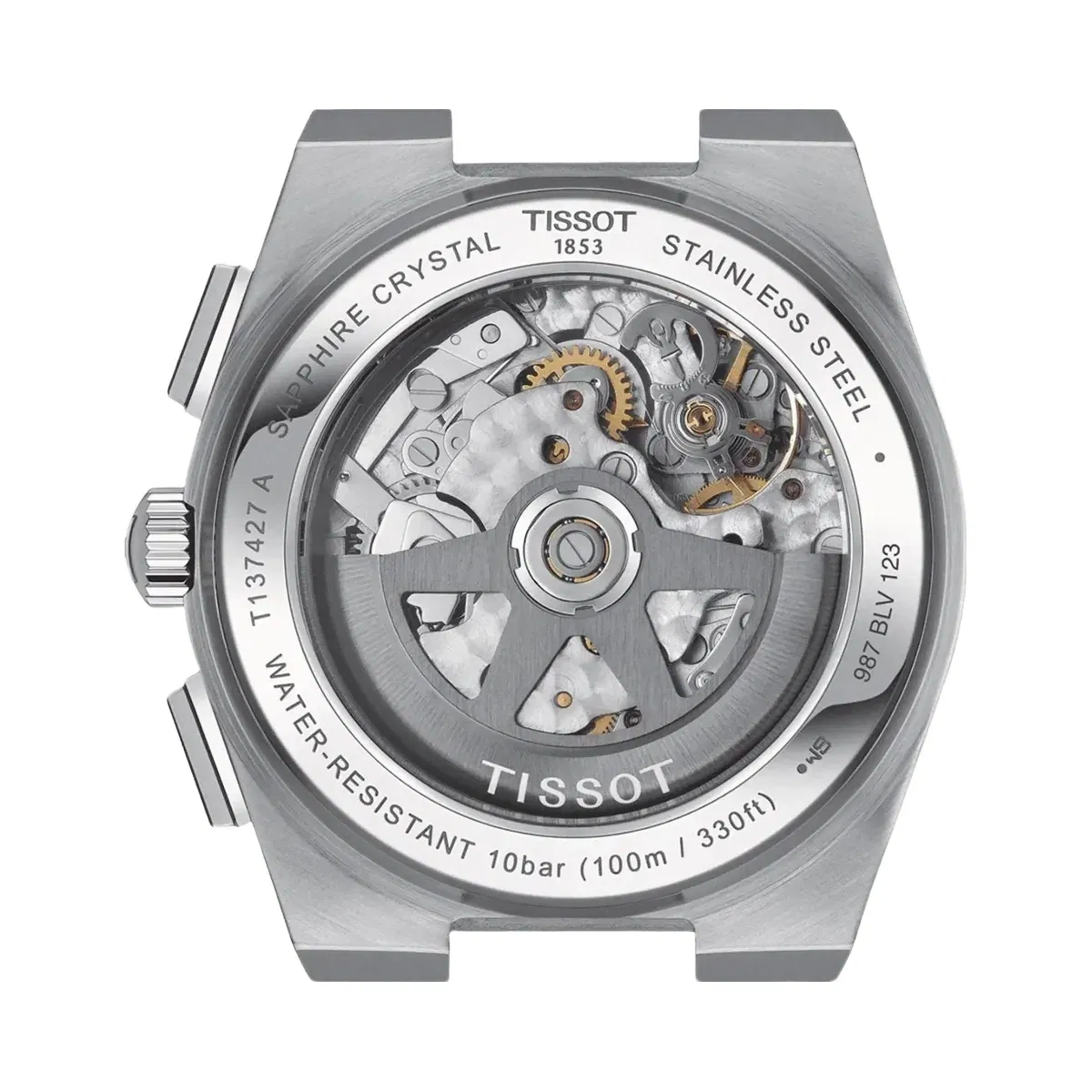 Tissot PRX Men Automatic Blue Dial Chronograph Stainless Steel Watch T1374271104100